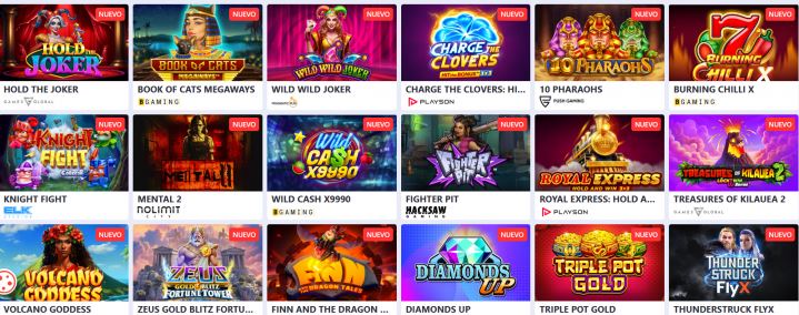 Juega slots populares como Book of Helios y Wild Cash
